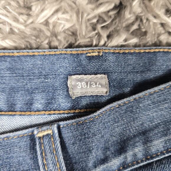 Ariat Rebar M4 Jeans Mens 38x34 Blue Relaxed Fit Bootcut Work Denim Jeans - Picture 3 of 11